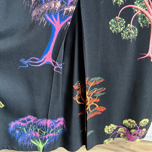 Stella McCartney Psychedelic Garden Neon Forest Shift Dress, size 40 IT/6 US - Picture 6 of 13